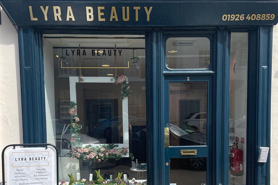 lyra beauty warwick shop front